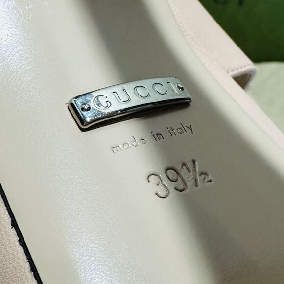 Gucci Janaya Pink Interlocking G Studs 39.5/ US 9.5 Heels Platform Sandals NIB - Picture 13 of 15